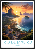 rio de janeiro travel poster main brazil