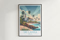 Sri Lanka travel poster on the wall Galle