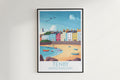 Tenby travel poster on the wall United Kingdom