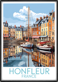 honfleur travel poster main france