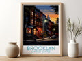 Brooklyn travel poster for kitchen United States