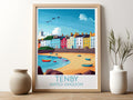 Tenby travel poster for kitchen United Kingdom