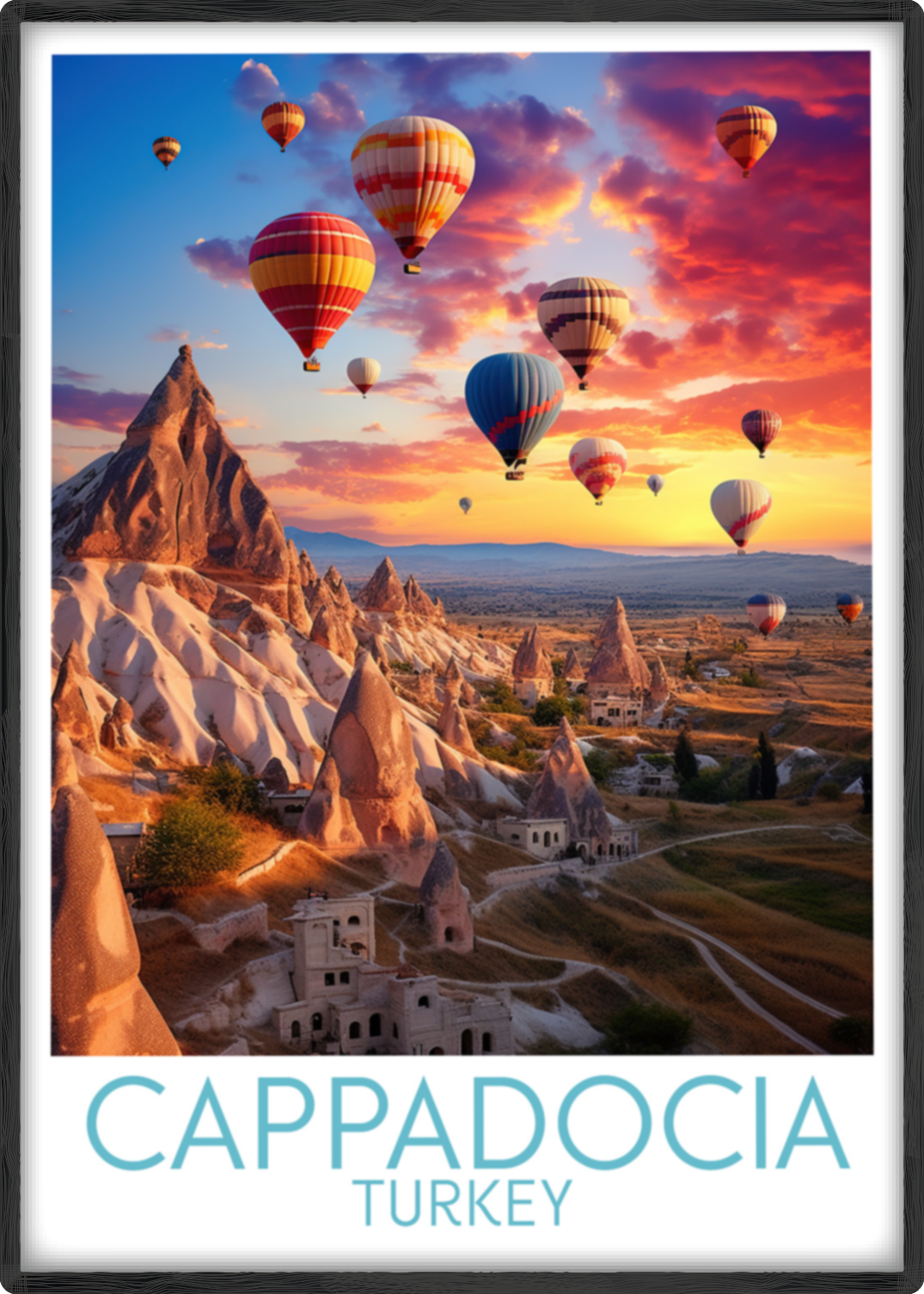 cappadocia travel poster main turkey