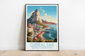 Gibraltar travel poster on the ground British Territory