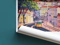 Lisbon travel poster roll up Portugal