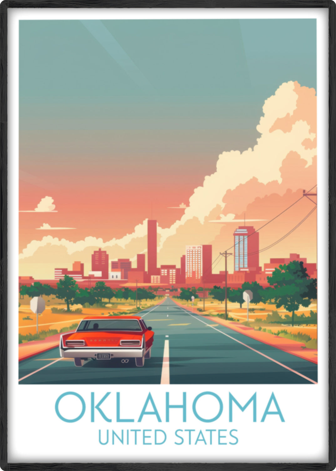 Oklahoma travel poster main United States