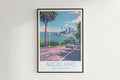 Auckland travel poster on the wall New Zealand