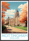 nottingham travel poster main england