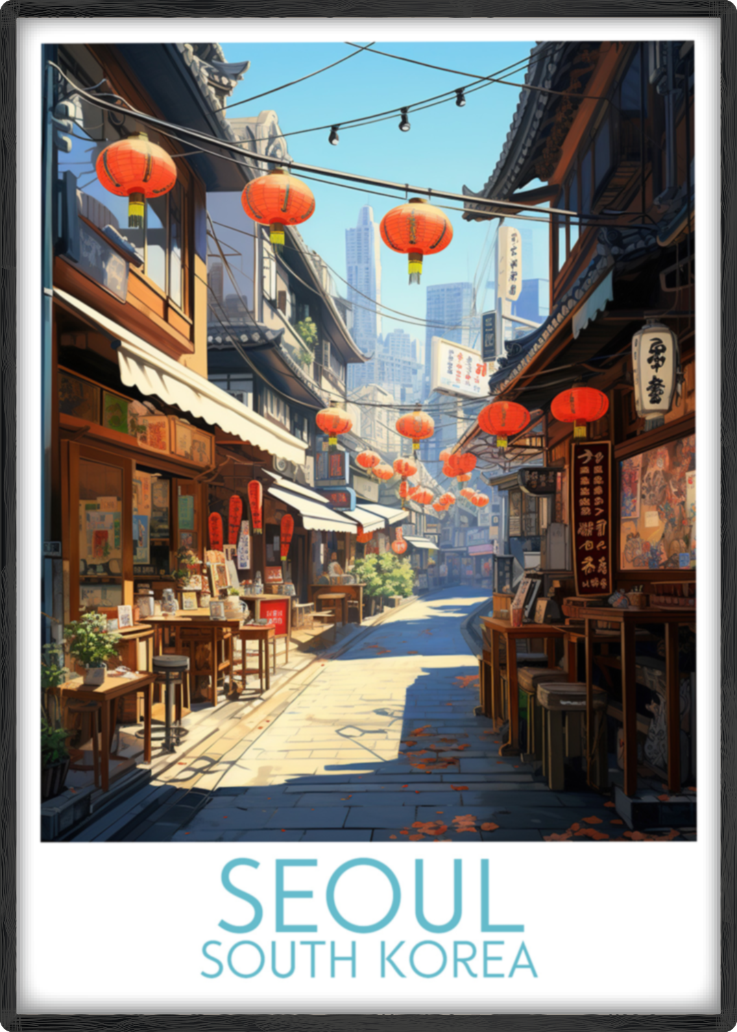 seoul travel poster main south korea