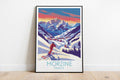 Morzine travel poster on the ground France