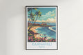 Kaanapali travel poster on the wall Hawaii