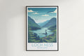 Loch Ness travel poster on the wall Scotland