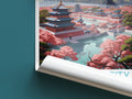 Forbidden City travel poster roll up China