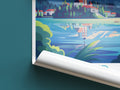 Lake Bled travel poster roll up Slovenia