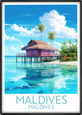 maldives travel poster main maldives