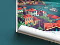 Valparaiso travel poster roll up Chile