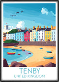 Tenby travel poster main United Kingdom