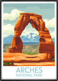 Arches travel poster main National Park