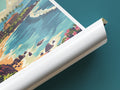 Kaanapali travel poster tube Hawaii