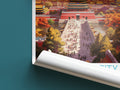 Forbidden City travel poster roll up China