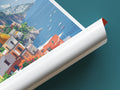 Positano travel poster tube Italy