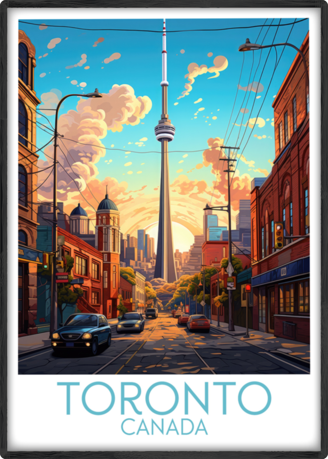 toronto travel poster main canada