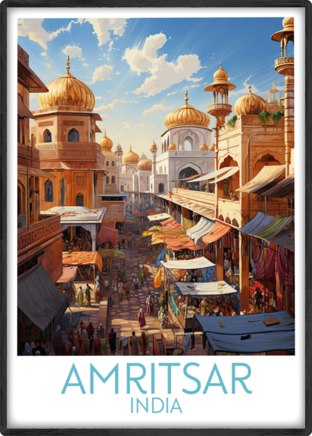 amritsar travel poster main india