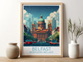 Belfast travel poster for kitchen Northern Ireland