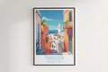 Tanger travel poster on the wall Morocco