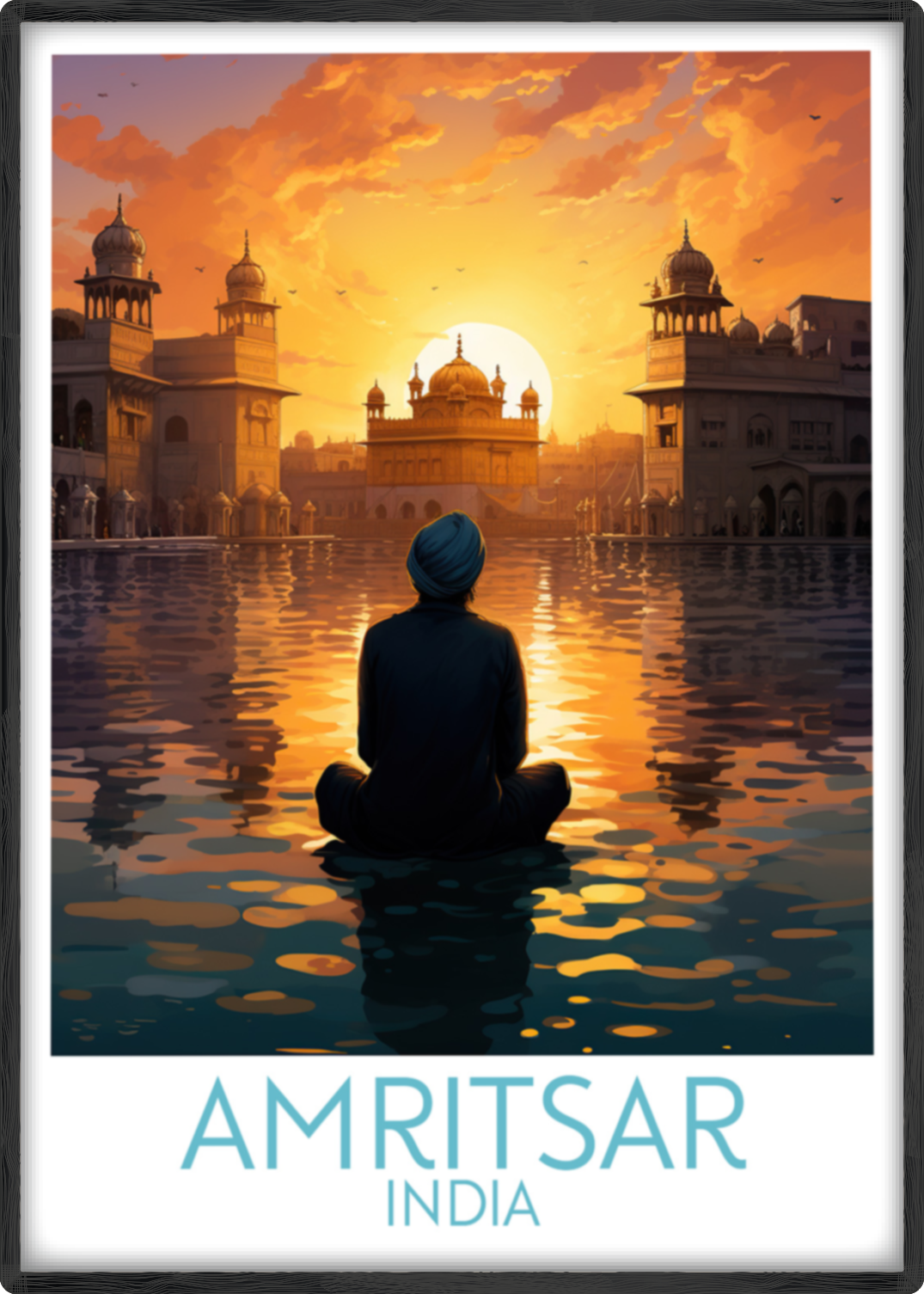 amritsar travel poster main india