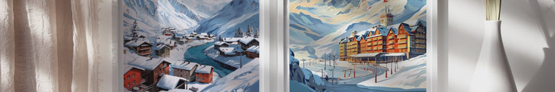 Collection Ski posters Banner