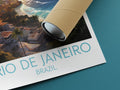 rio de janeiro travel poster rolled brazil