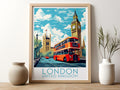 london travel poster for kitchen united kingdom