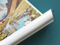 dolomites travel poster tube italy