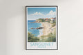 sanguinet travel poster hanged on the wall france