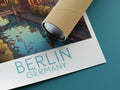 berlin travel poster rolled germany