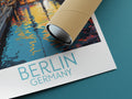 berlin travel poster rolled germany