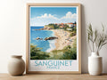 sanguinet travel poster for kitchen france