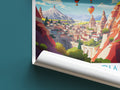 cappadocia travel poster roll up turkey