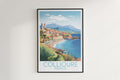 collioure travel poster hanged on the wall france