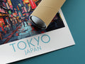 tokyo travel poster rolled japan