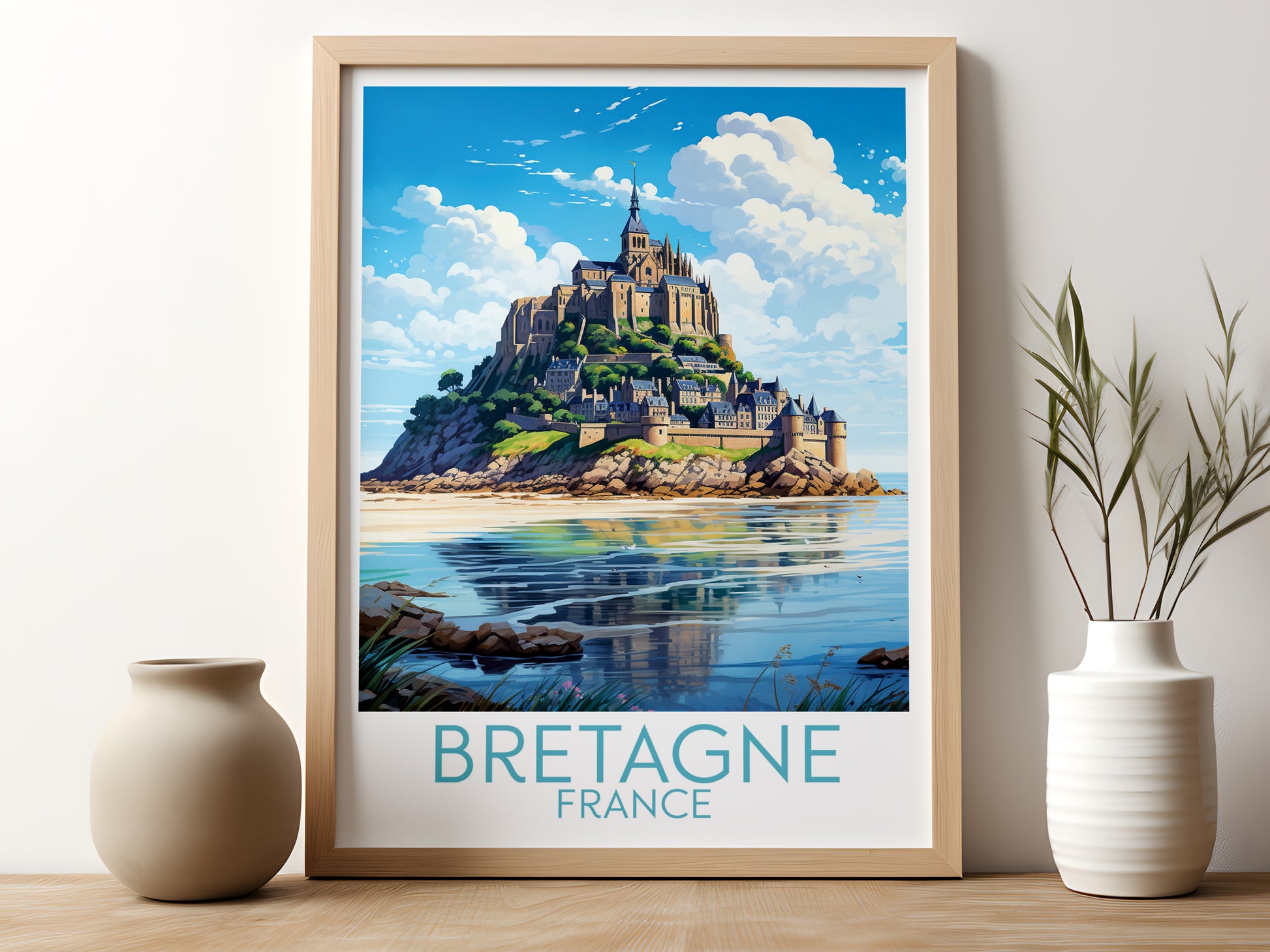 bretagne travel poster for kitchen france