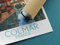 colmar travel poster rolled france