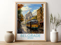 belgrade travel poster for kitchen serbia