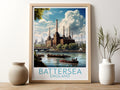 battersea travel poster for kitchen england