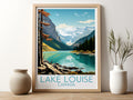 lake louise travel poster for kitchen canada