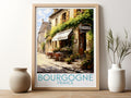 bourgogne travel poster for kitchen france