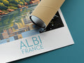 albi travel poster rolled france