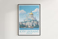 kyiv ukraine travel poster hanged on the wall ukraine