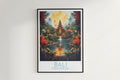 bali travel poster hanged on the wall indonesia